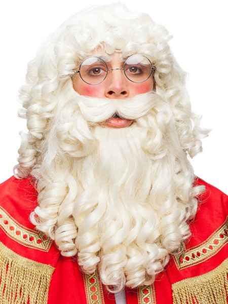 Parrucca di Babbo Natale con barba 