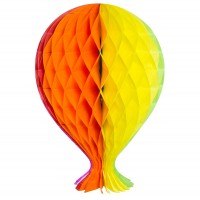 Oversigt: Honeycomb ball farverig ballon 37cm