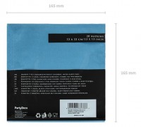 Preview: 20 napkins Scarlett blue 33cm