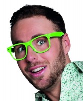 Oversigt: Farverige festbriller sæt med 4 stykker