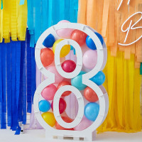 Preview: Fillable number 8 balloon stand