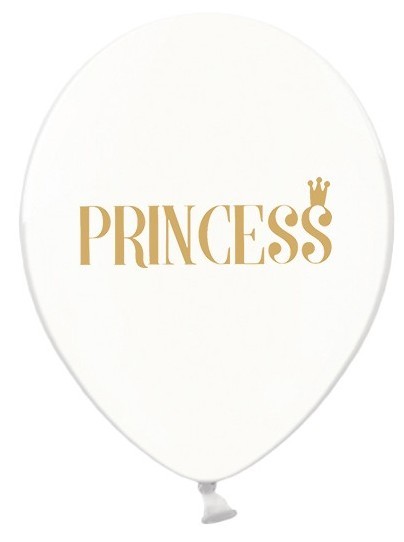 50 globos Princesa Transparente 30cm