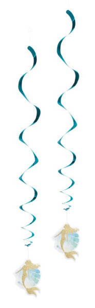 2 perchas en espiral - Sirena Dorada