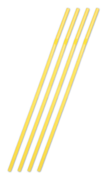 25 Jumbo Straws Yellow 44cm