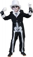 Preview: Skull groom suit kids costume