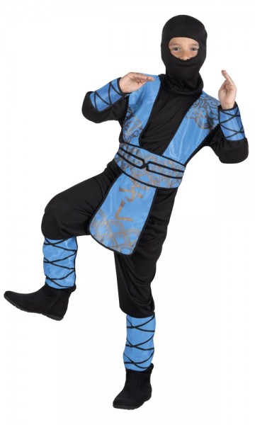Blue ninja costume for kids
