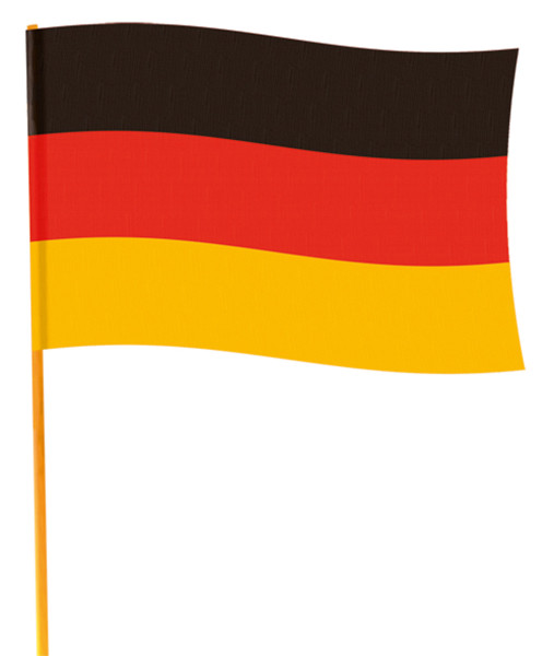 Große Deutschland Stab Fahne 70 x 90cm