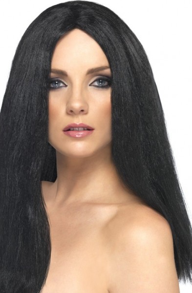 Classic witch wig in black