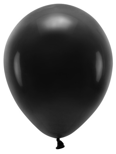 100 Eco Pastel Ballonnen zwart 26 cm