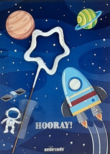 Hooray Weltraum Wondercard