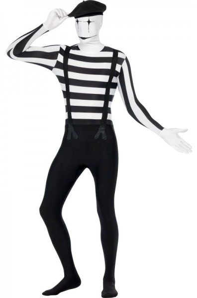 Veiled mime man full body suit 4