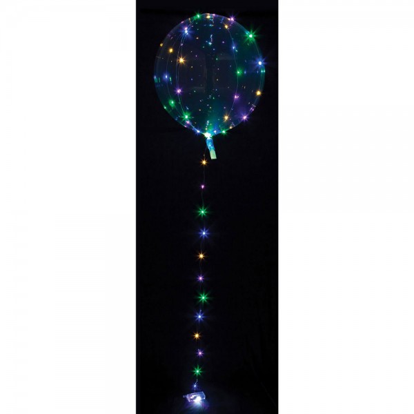 Ballon kerstverlichting 45cm gekleurd
