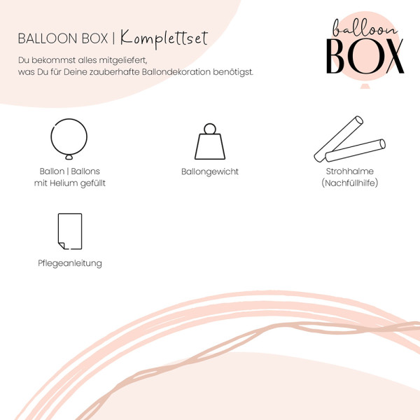 Heliumballon in der Box The best of me is you 4