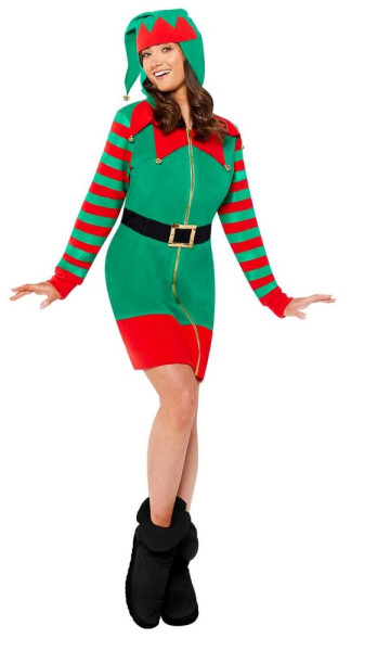 Disfraz de elfo elfo de Navidad para mujer