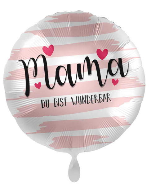 Ballon aluminium fête des mères Mama rose 45cm