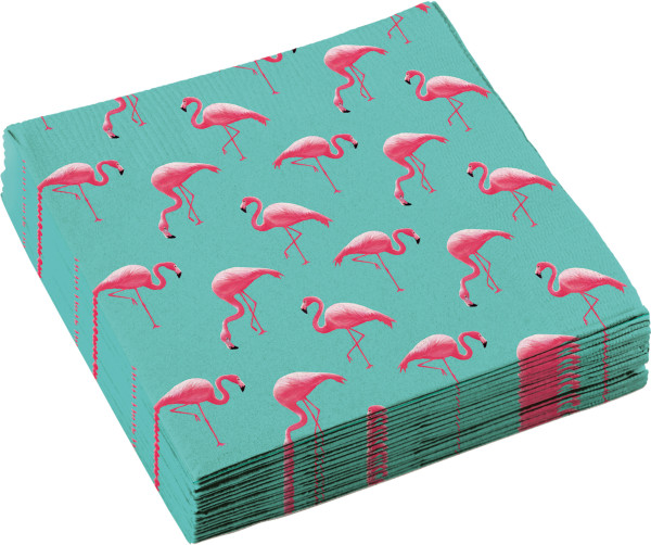 20 serviettes Flamingo Paradise 33cm