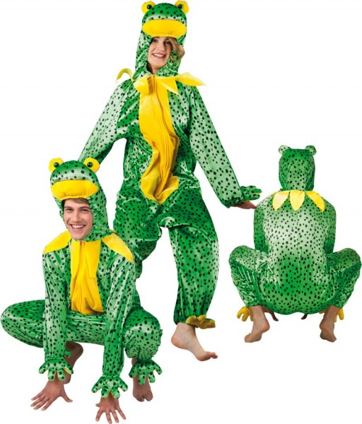 Plush frog unisex costume