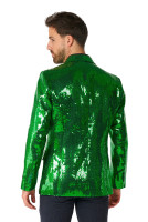 Voorvertoning: Suitmeister groene jas met pailletten voor heren