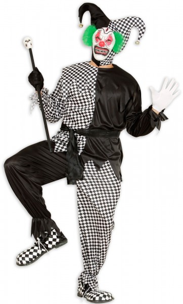 Gek clown Ulrich-kostuum