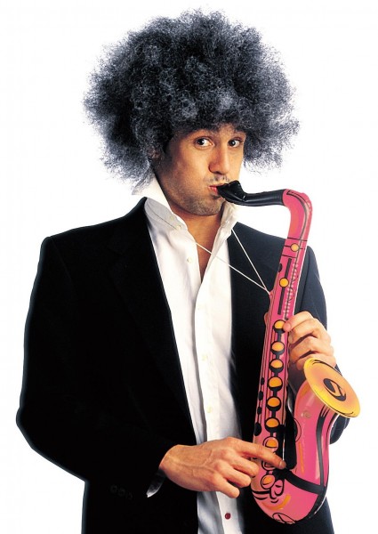 Lyserød oppustelig saxofon 55cm 3