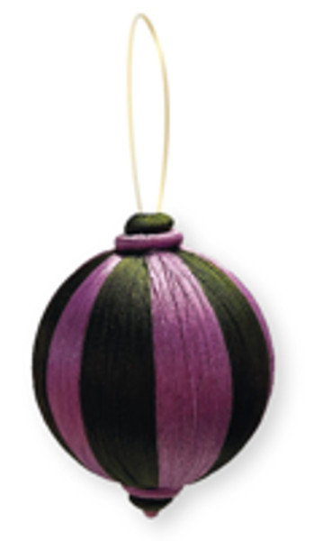 Bola de árbol satinado retro violeta-verde