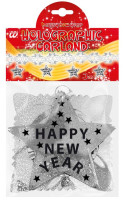 Preview: New Year's Eve Garland Silver 3m