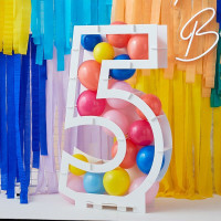 Preview: Inflatable number 5 balloon stand