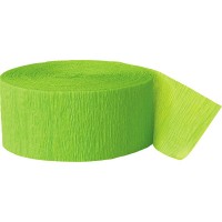 Serpentina de papel crepé Fiesta Kiwi Green 24,6m