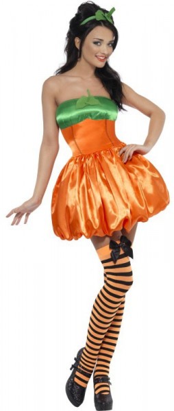 Seductive pumpkin princess ladies costume