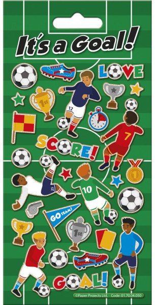 Soccer match sticker 19.5 x 9.5cm