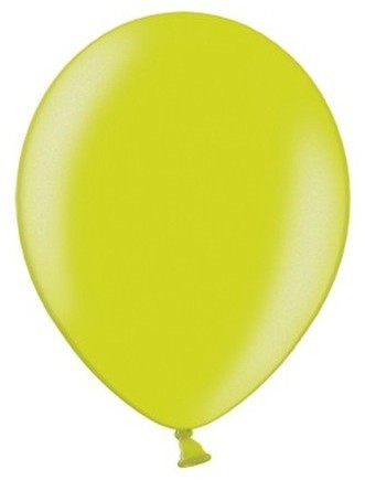 20 Partystar metallic Ballons maigrün 23cm