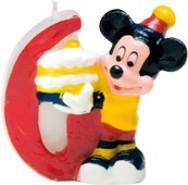 Mickey Mouse Traumland Geburtstagskerze 6