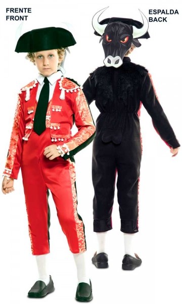 2 in 1 Bullfighter reversible costume for children