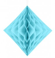 Förhandsgranskning: Diamant honeycomb boll azurblå 30cm