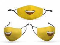 Preview: Smiley mouth nose mask for adults