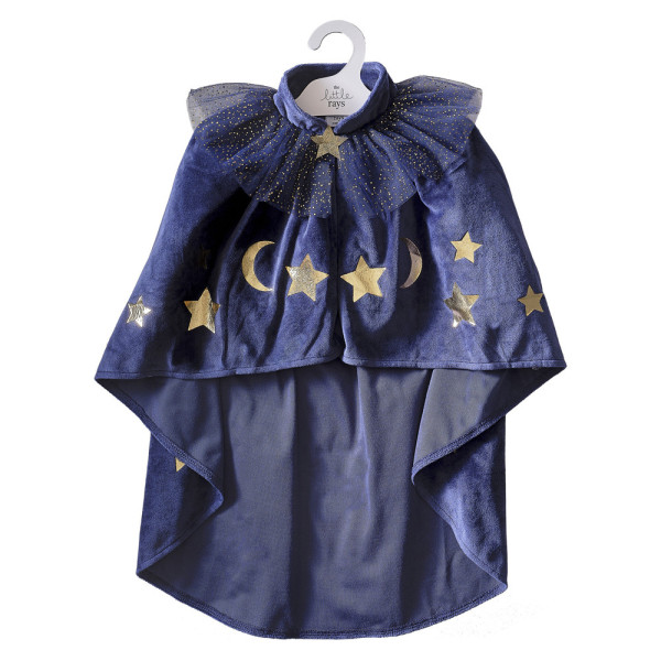 Star magic cape för tjejer blå deluxe
