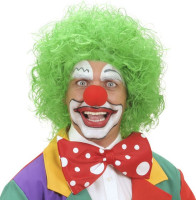 Green clown wig