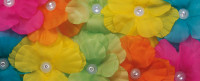Vista previa: Guirnalda de flores LED 1,8m