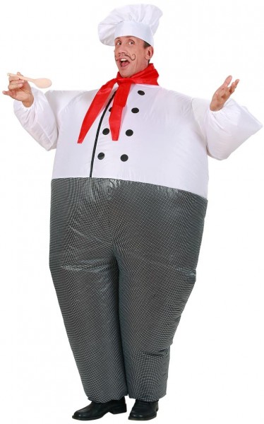 Inflatable big chef costume