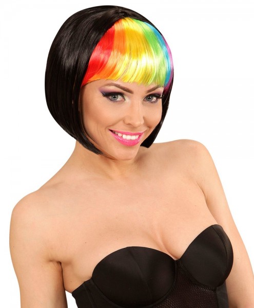 Rainbow Pony Wig Black