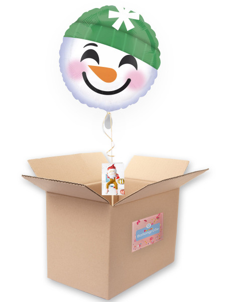 Smiling Snowman Folienballon 43cm 2