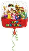Palloncino Super Mario Happy Birthday
