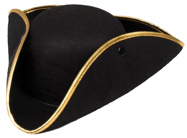 Elegant musketör tricorne hatt 2