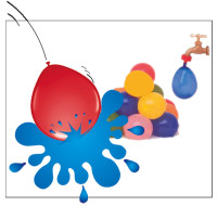Förhandsgranskning: 50 färgglada vattenballonger