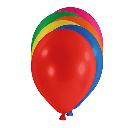 500 colored latex balloons 25cm