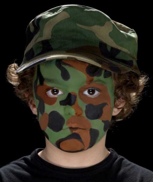 Maquillage camouflage visage et corps peinture camouflage 3