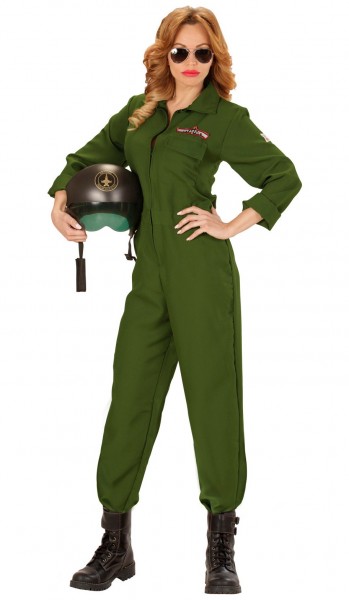 Combat aviator female pilot costume 3