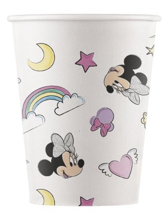 8 Minnie Mouse unicorn eco cups 200ml