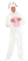 Fluffy bunny overall white