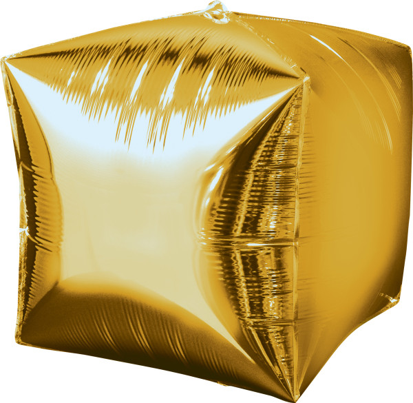 Cube balloon in gold